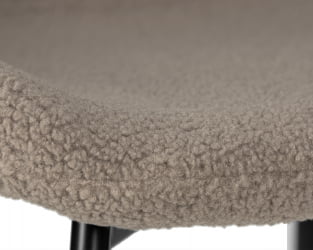 Стул обеденный DOBRIN MILO (черные ножки, бежевый букле (UF992-04))