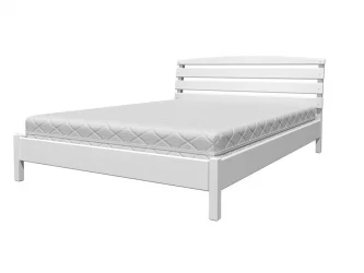 Кровать из массива Камелия-1 200х90 Белый античный