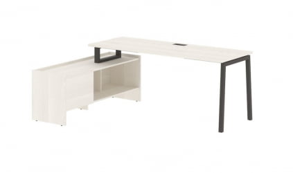 Стол с тумбой ЕДИС ЕЛCТ 19614 Ясень Траун Мокко / EDIS ELCT