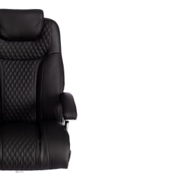 Кресло офисное Trust (max) кож/зам, черный/черный стеганный/черный, 36-6/36-6/36-6/06