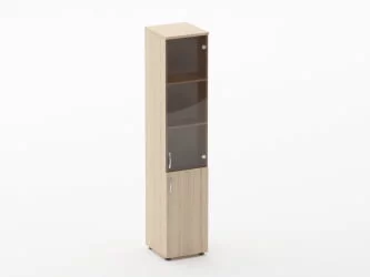 Шкаф высокий со стеклом Glassy 6.19.15Пр Венге