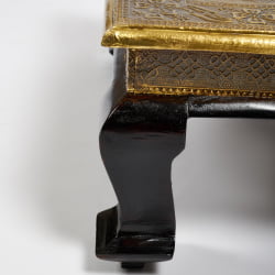 Столик Secret De Maison GOLDEN HAVELY ( mod. BJ-002) дерево манго, 46х46x18, этническая чеканка