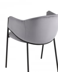 Стул Брасе велюр Серый / Brace