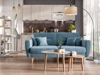 Кухонный гарнитур Джамис №1 Белый кашмир Белый камень