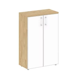 Шкаф средний широкий стеклянные дверцы SHIFT SK.ST-2.4R white Тиквуд Светлый/Белый Бриллиант (копия 257975)