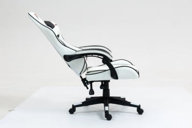 Кресло спортивное TopChairs Shadow бело-черный