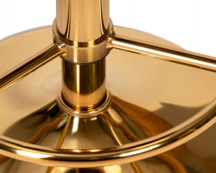 Табурет DOBRIN BRUNO GOLD (черный велюр (MJ9-101))