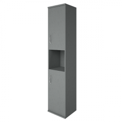 Шкаф высокий узкий правый Riva А.СУ-1.5 Пр Серый