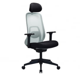 Кресло руководителя АРИЕС СЕРО-ЗЕЛ/ЧЕРНЫЙ / ARIES