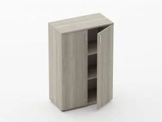 Шкаф средний закрытый Glassy 6.12.131 Дуб сантана светлый