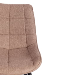 Стул ABRUZZO ( mod. 8060 ) металл,ткань, 42 х 60 х 84 х 49 см, ткань: серо-бежевый, ножки: черный