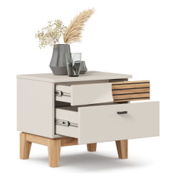 Тумба прикроватная левая Нильс ЛД 423.040.000 Кашемир/Дуб Тортуга
