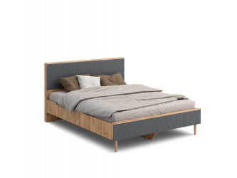 Кровать Денвер 160 см Дуб вотан/Графит Р-810
