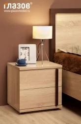Тумба прикроватная BAUHAUS 6 Дуб Сонома/Орех шоколадный (спальня)