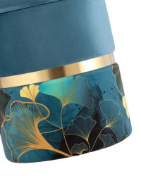 Пуф Кэрри с ящиком велюр Gingko без ножек