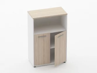 Шкаф 2 широкий закрытый с нишей Deka 10.12.111 Туя/Белый