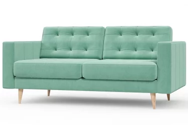 Диван с пластиковыми ножками Торн Светло-бирюзовый