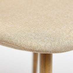 Стул BREEZE (mod. 4724) металл/ткань, 44х48х87см, бежевый/натуральное дерево