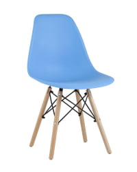 Стул Eames Style DSW голубой (разборный каркас)