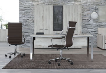 Кресло для руководителя CХАИРМАН 755 экокожа Черный / CHAIRMAN