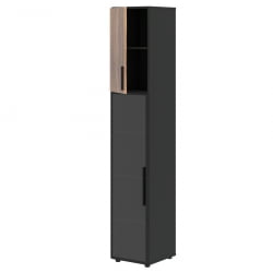 Шкаф-колонка комбинированный (левый) VELION VENEER VRHCS 40.2 L Американский орех Яшма черная