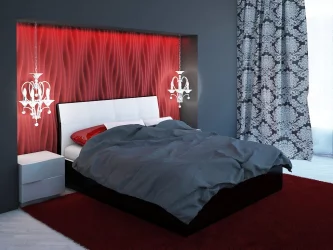 Кровать Visconti Белый\Черный