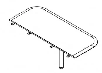 Приставка для рабочей станции WKD 146 Дуб сонома