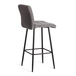 Барный стул Medeo/Медео велюр, серый, 29, 45х56х113 см