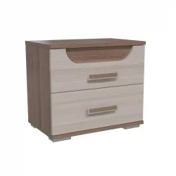 Тумба прикроватная Пальмира модуль 1 Ясень Шимо темный Ясень Шимо светлый