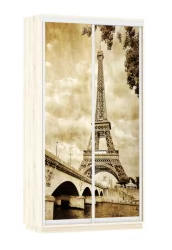 Шкаф-купе двухдверный Экспресс Дуо 1200х2200h Париж/Дуб сонома