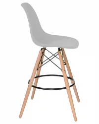 Барный стул ДОБРИН ДСВ БАР Светло-серый ГР-01 / DOBRIN DSW BAR GR-01
