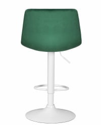 Стул барный DOBRIN TAILOR WHITE (зеленый велюр (MJ9-88))