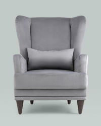 Кресло Скотт велюр Серый