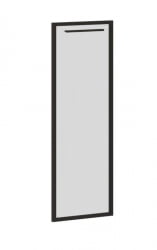 Дверь шкафа левая ЕДИС ЕДРГ 42-1Л Бронза тонированная серая Черный / EDIS EDRG 42-1L