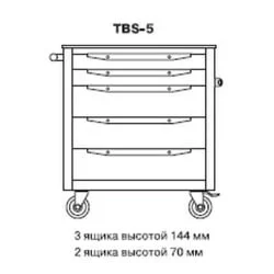 Тележка инструментальная TBS-5 синий