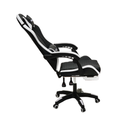 Геймерское кресло 892-1 цвет черный/белый с массажем 892-1-black-white-mass