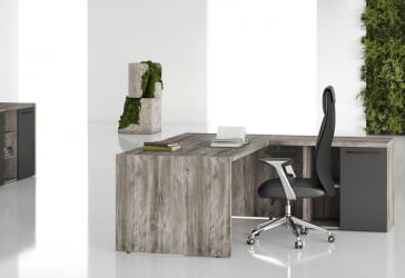 Кабинет руководителя MORRIS TREND комплект №4 Сосна Нордик Антрацит