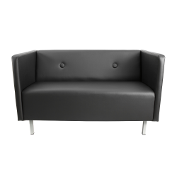 Диван офисный Скайнет двойной модуль А черный Ecotex 3001