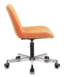 Кресло для оператора Бюрократ CH-350M Оранжевый Velvet 72