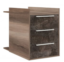 Тумба малая B-TONE BTN36130342 Вяз Бетон темный