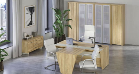 Гардероб узкий левый Corner COR.GB-1(L)  Гикори Песочный