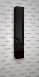 Шкаф в гостиную в черном стекле Хоп Шелф Стекло Венге