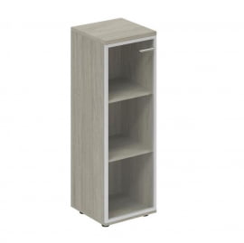 Шкаф средний со стеклом, задняя стенка ЛДСП (левый) Wing WN.812.OL.AL.L Дуб светлый