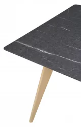 Стол Лунд квадратный 860*860 Мрамор Графит
