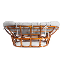 Диван MAMASAN/МАМАСАН 23/02 W /с подушкой/ 169х102х80 см, Cognac (коньяк), матрац 182х119 см, ткань серо-бежевая 3М 16/2