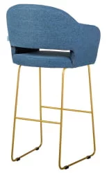 Стул полубарный Oscar (ПБ) БлюАрт/ЛинкЗолот