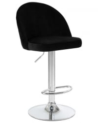 Стул барный ДОБРИН МИЛАНА (черный велюр (МДЖ9-101)) 2 шт / DOBRIN MILANA (MJ9-101))