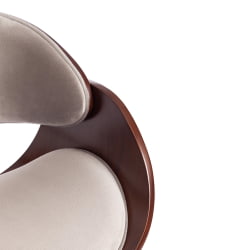 Стул LANDO (mod.8036) дерево / ткань, 59х53х75 см, орех/серый