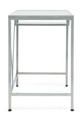 Письменный стол с полками WRX-11 стекло матовое, ножки серые