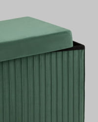 Пуф складной с ящиком Store Square Зеленый